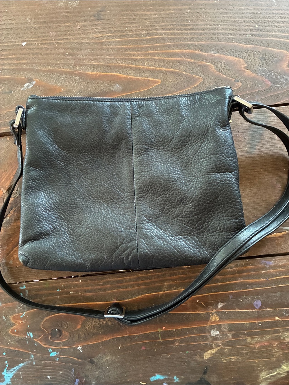 Margot Black Leather Crossbody Bag - Classic Minimalist - Picture 2 of 6